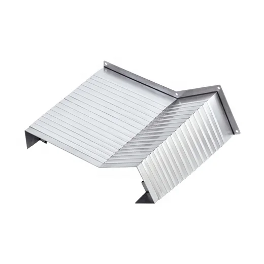 LIONSHELL protective product Gildemeister Fadal laser cutting water tight hot sealed fold hinged steel fin lamellas bellow cover