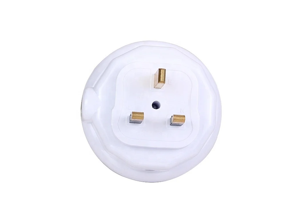 British plug in color changing socket night light lamp