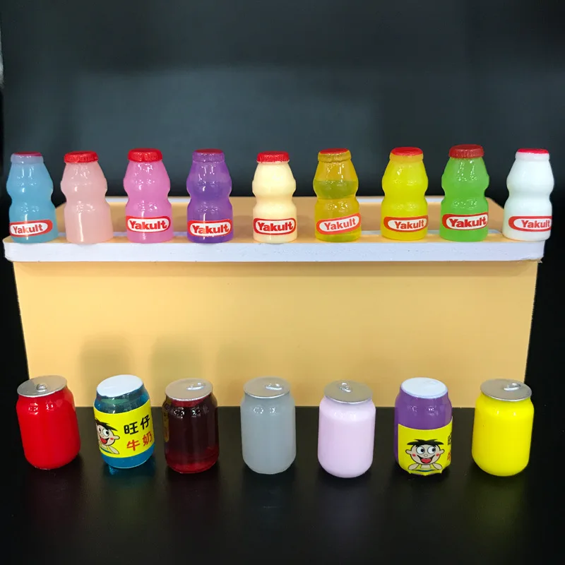 Tiktok Dropshipping Mini Wine  Bottle Food Drink Accessories Diy Creative Craft Dollhouse Miniature Resin Mini Wine Bottle