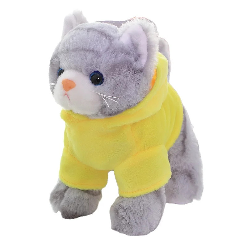 Plush Cat Soft Toys Stuffed Animal Toys Kids Gift Cartoon Plush Cat With Clothes