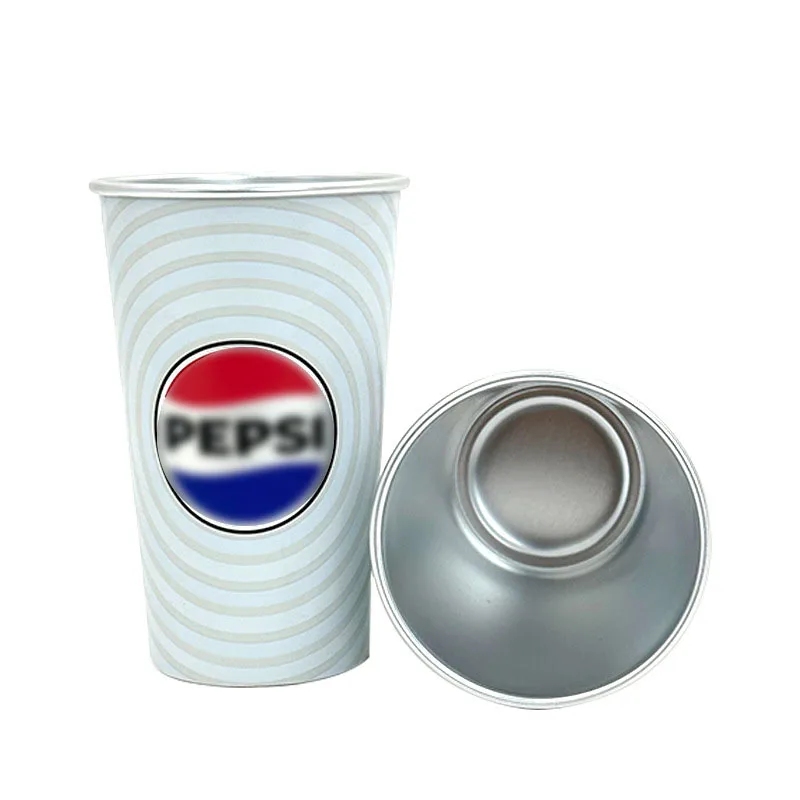 Customized aluminum beer cup that changes color when cold Creative niche design pattern can be customized with logo