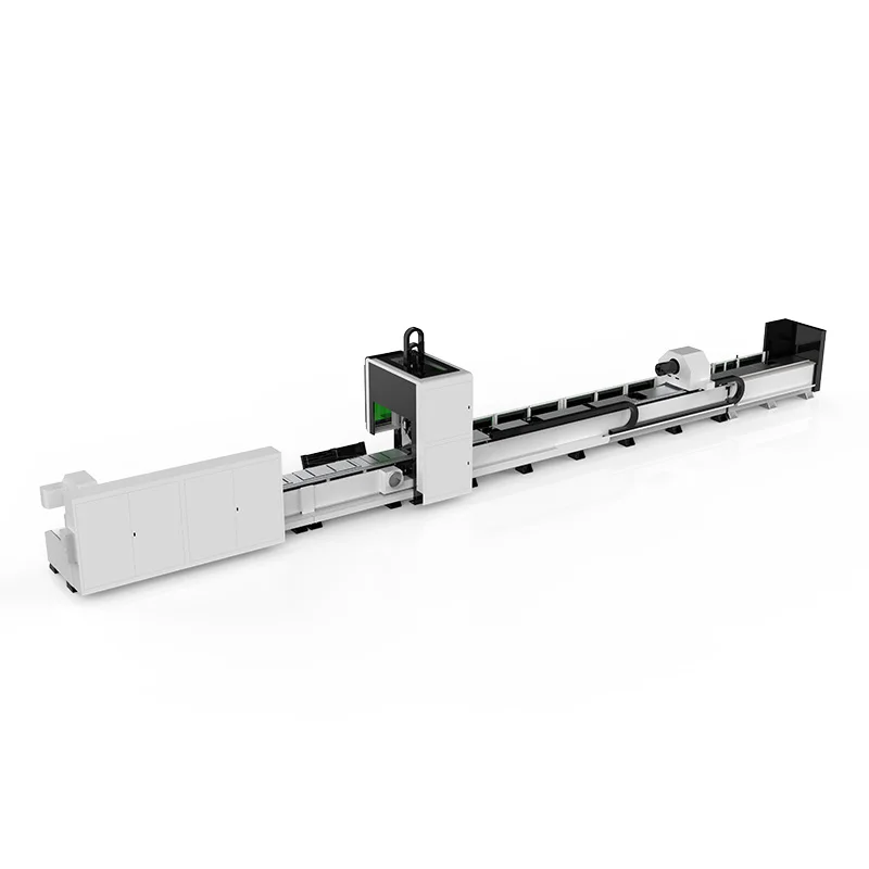 GKS-6036T3L 3000W-8000W THREE CHUCK TUBE LASER CUTTING MACHINE round square and rectangular pipes