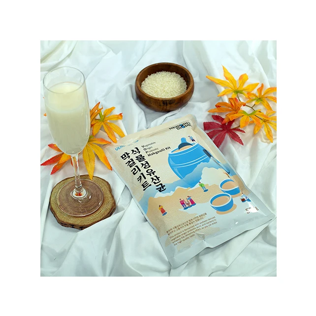 Korean High Quality Top Selling Sparkling Rice Liquor Alcoholic Beverage Veauty Lac Vegetable-origin Probiotic Makgeolli Kit