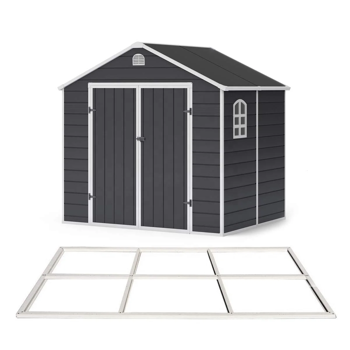 Popular 8x6 Plastic Shed Organizers and Resin Garden Storage House