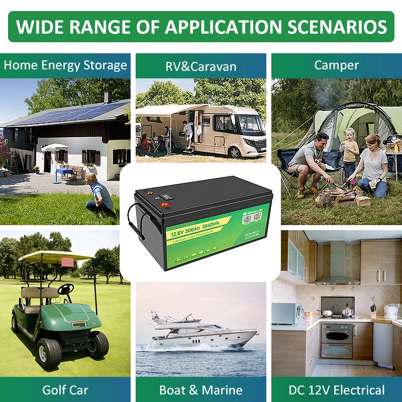 High Quality Competitive Price Lithium Iron Phosphate  Battery 12V Lifepo4 300Ah For Solar Storage Electric Folklifts BOATS