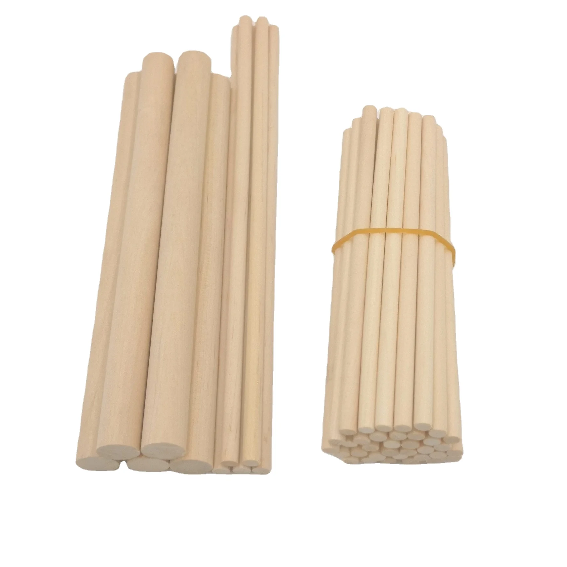 3.0*110 furniture parts  different size  Wholesale birch material burly wooden stick craft high quality wooden dowel