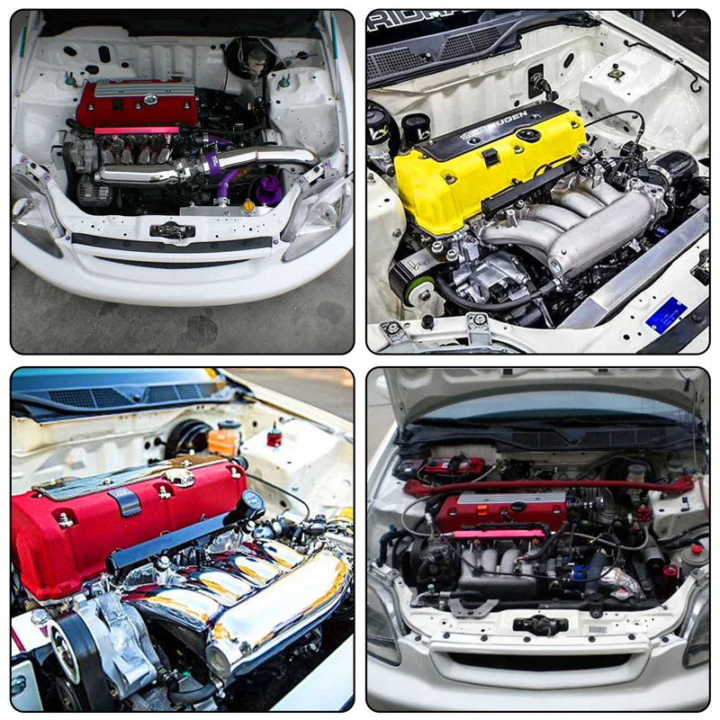 Aluminum Fuel Rail Fits For K20 K20A2 K20A3 K20Z1 RSX Integra Type R EP3 DC5 K24 Red / Black