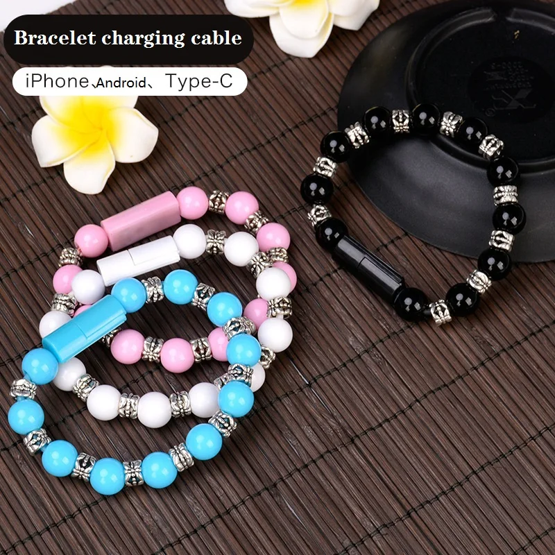 
2A 20cm Mobile Phones Mobile Micro Data Wire Cheap Micro One Shave Usb Data Cables bracelet Watch Earphone Tablet usb cable 