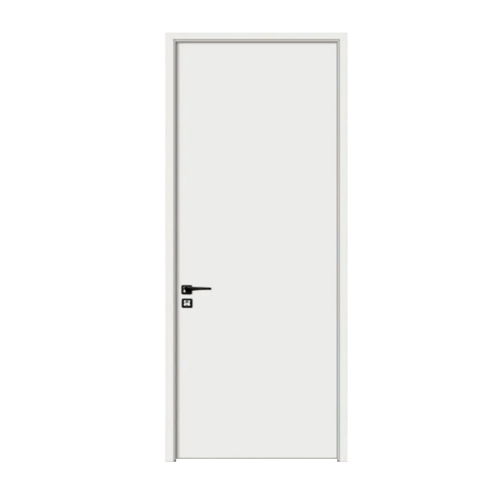 Latest Main Gate Wood Door Design Aluminum Clad Wood Door Price Wooden French Door For House With Smart Lock