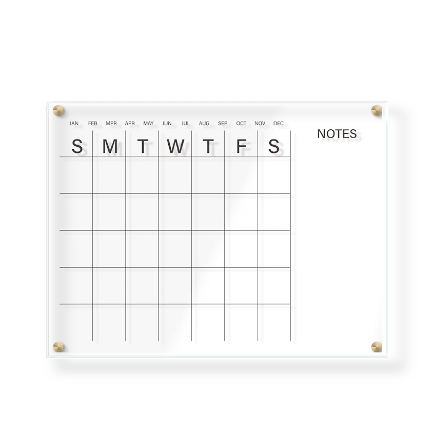 
High quality custom print acrylic memo tablet board with white marker 