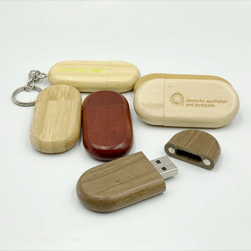 USB Flash Drive 128GB Memory Stick 2.0 Wooden Custom Logo Personal Customized Pendrive 4GB 8GB 16GB 32GB 64GB Wedding Gift