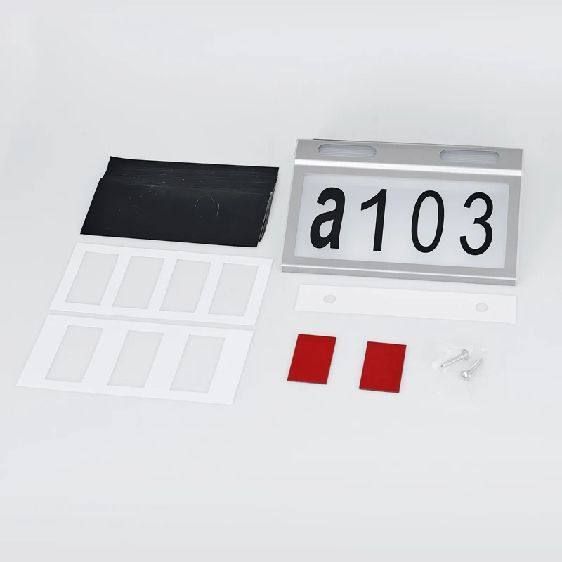 Waterproof Solar House Numbers Door Modern Address Signs Light for Houses Solar Powered House Sign LED for Yard