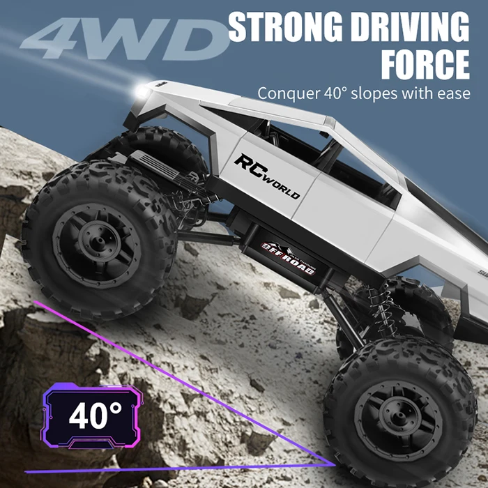 1/14 гусеничный альпинистский автомобиль игрушки 4wd Rc т Esla пикап игрушка кибергрузовик внедорожник Дистанционное управление