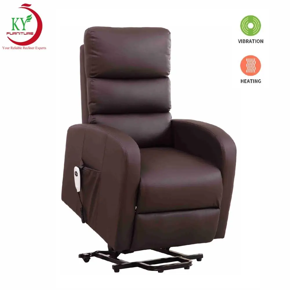 JKY Furniture Single Motor Electric Power Lift Riser Recliner Sofa Chair With 8 Points Massage For Elderly And Disabled
