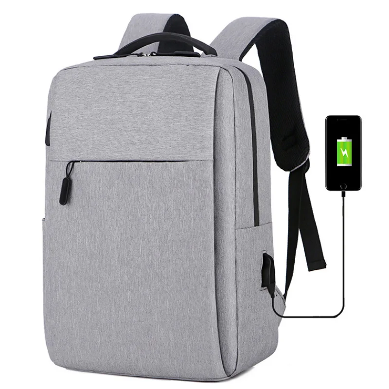 2021 new arrival waterproof polyester business laptop backpack bag with USB