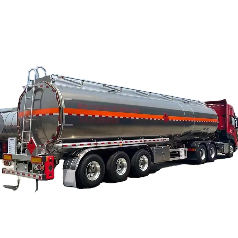 Heavy duty 2 3 axle large capacity  fuel tank oil transport tanker semi trailer