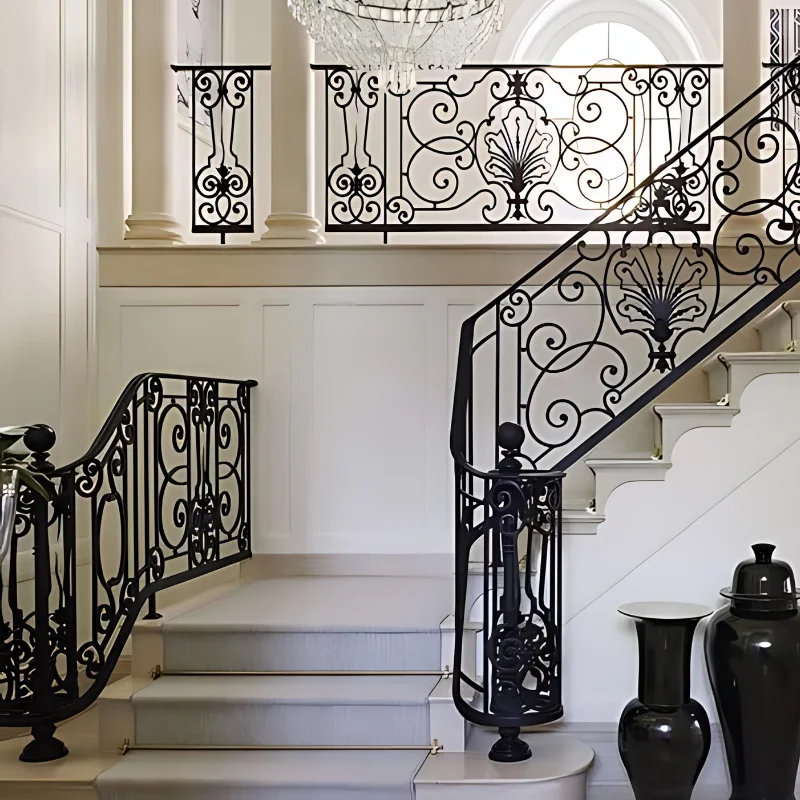 Wrought Iron Staircase Railing Wrought iron Stair Railing Handrail Of Staircase For Indoor Step Wrought Iron Stairs Cheap