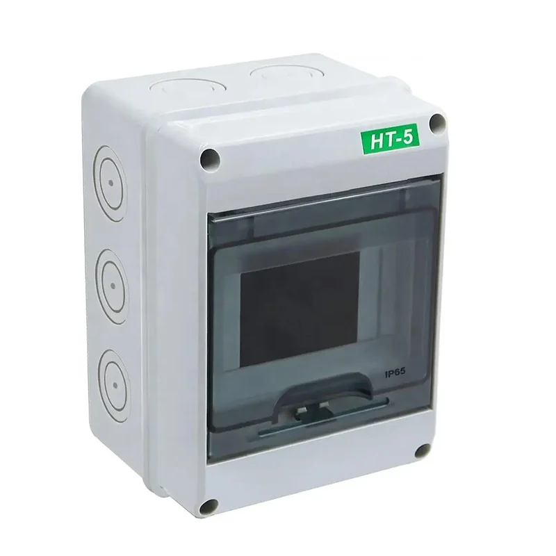 5 Way Consumer Unit DIN Rail Enclosure Box for RCD Circuit Breaker, Contactors Timers Waterproof Distribution Box for Garage