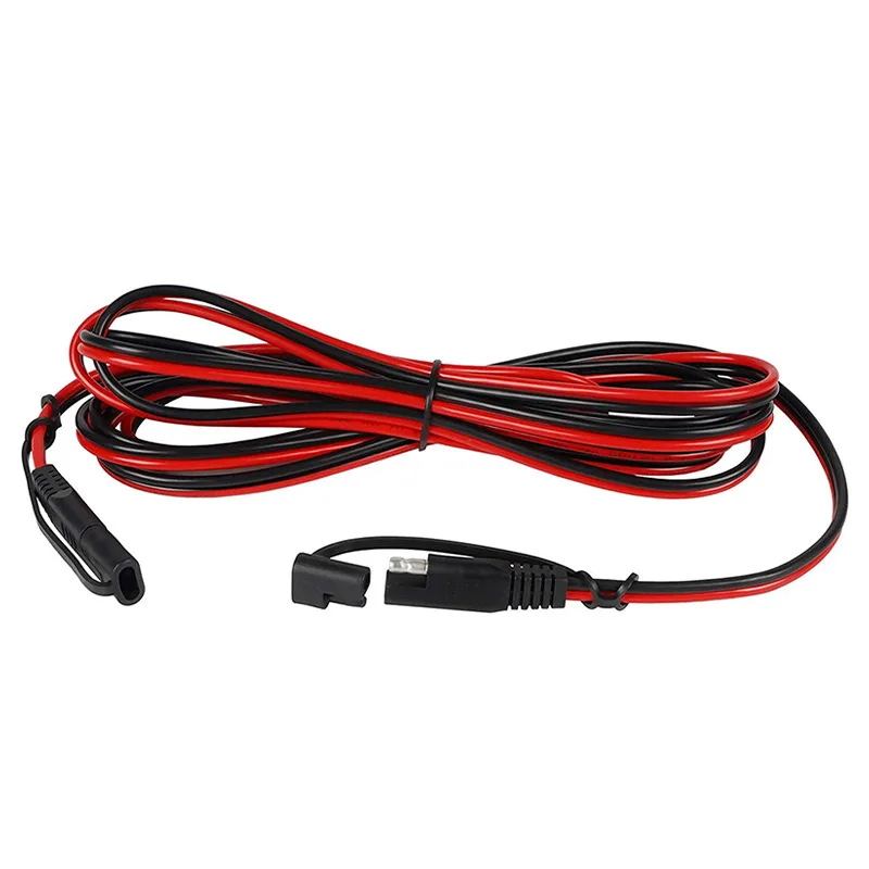 Battery Charging Cable SAE To SAE 12V-36V Solar Plug Cord 16AWG Car Extension Cable Waterproof Solar Vehicle Battery Power Cable
