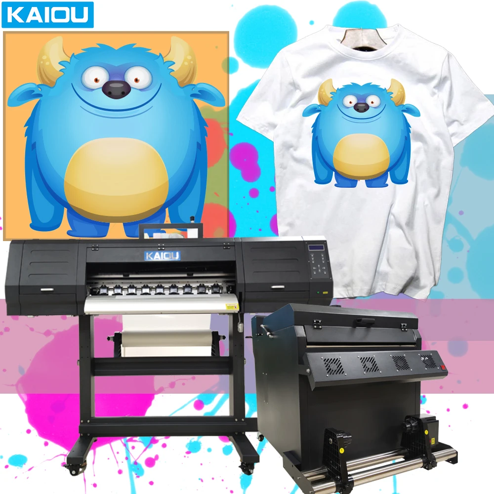 flatbed digital banner t shirt printer digital t-shirt 4 head 60cm dtf printer printing machine professional dtf printer dtf