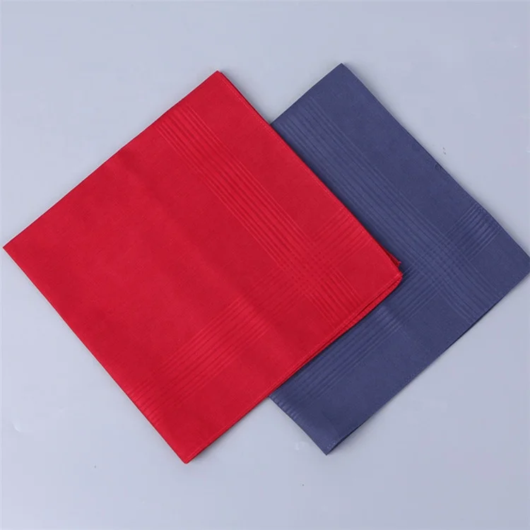 
Latest design best quality personalized plain color square cotton handkerchief 