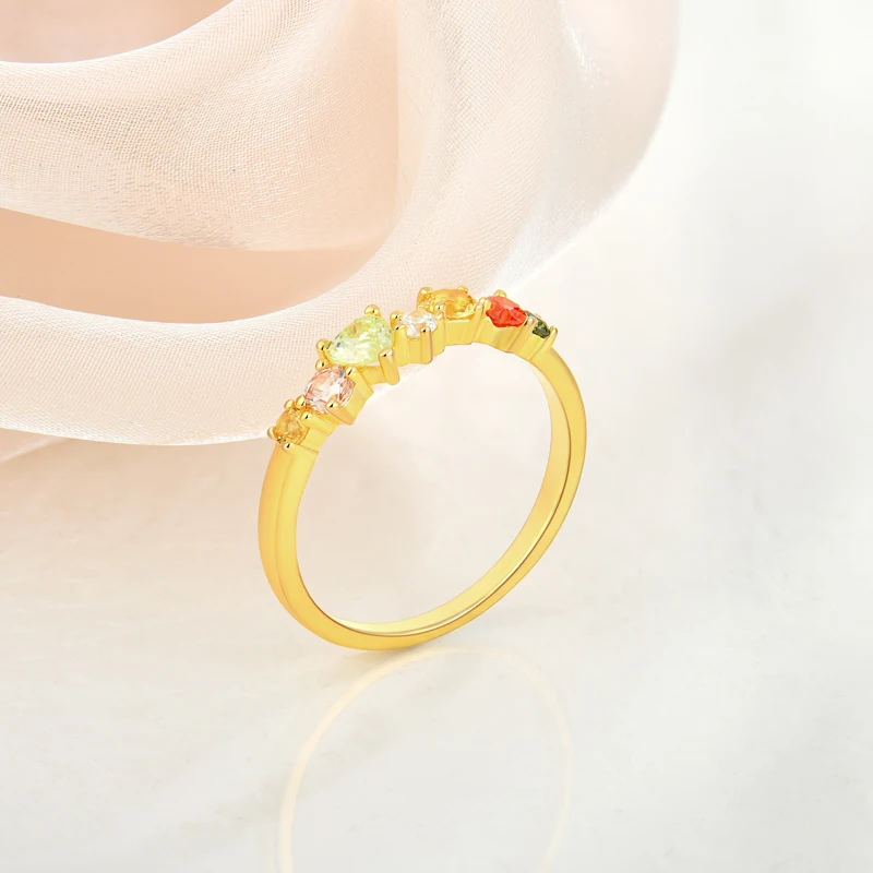 Elegant bridal ring fine custom jewelry 14k 18k rgold plated rings for women wedding ring sterling silver 925 jewellery