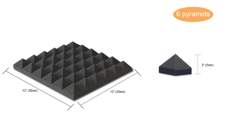 nightclub/studio wall sticking large size 2inch 50/50 acoustic soundproof foam