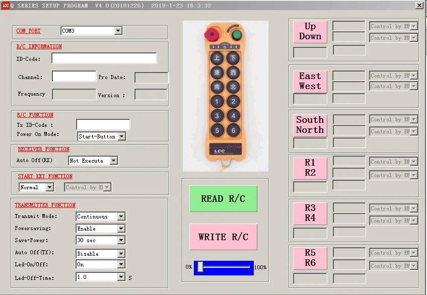 Q1000 LCC radio 10 button single speed wireless industrial remote control transmitter receiver  Factory manufacturer low price