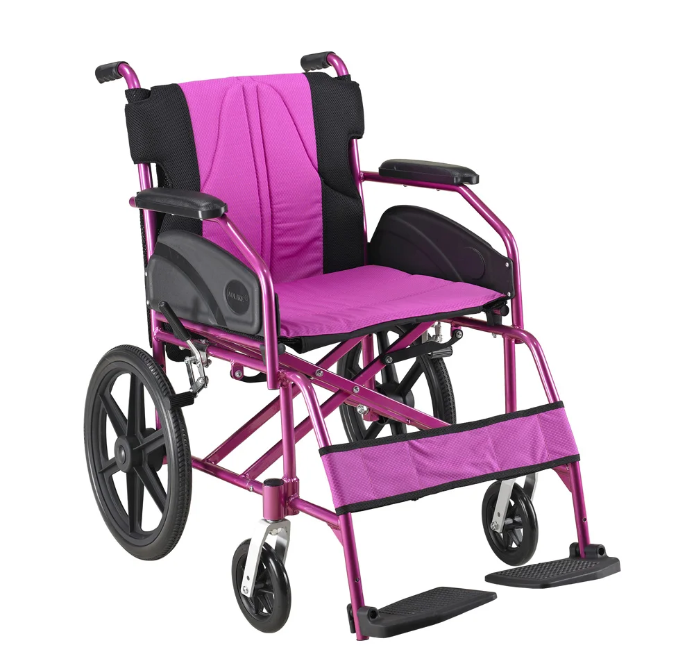 Hot Sell Rehabilitation Therapy Supplies  China Folding Outdoor Aluminum Lightweight Wheelchair