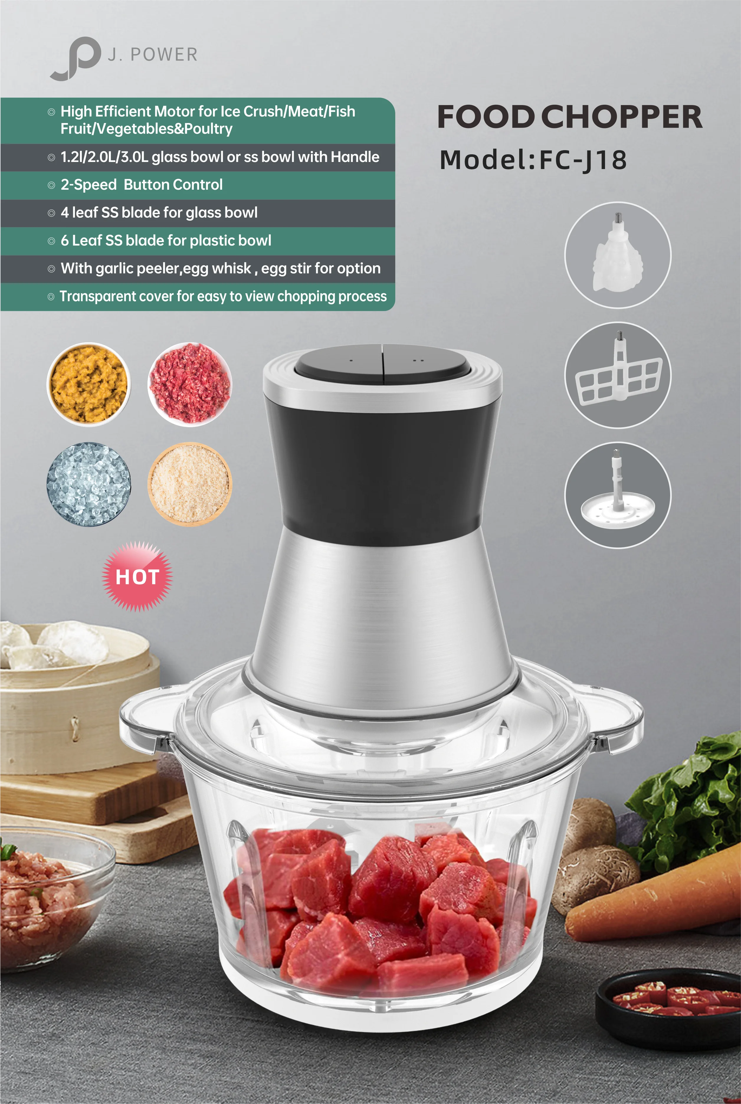 Meat Shredder meat grinder 2L yam pounder food processor coconut scrapper machine kitchen grinder Hot sell in Korea