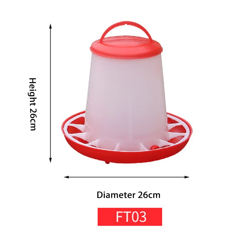 Poultry Farm Automatic Plastic Broiler Duck Chick Feeder Pan Chicken Feeder for Poultry House