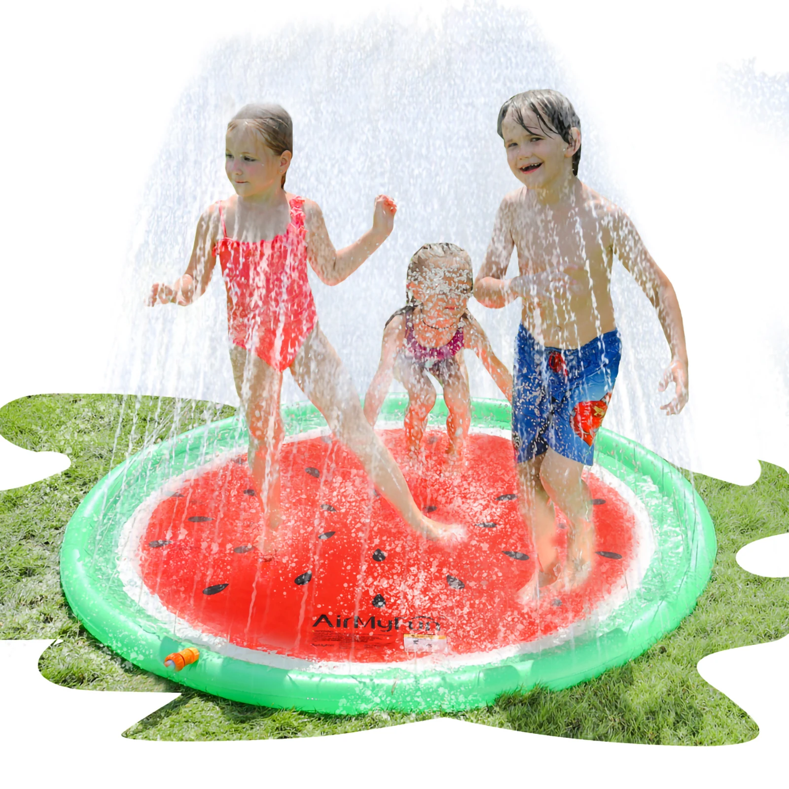 Big Watermelon Sprinkler Pool Non-Slip Splash Pad Inflatable Wading Pool Summer Water Toy Play Mat