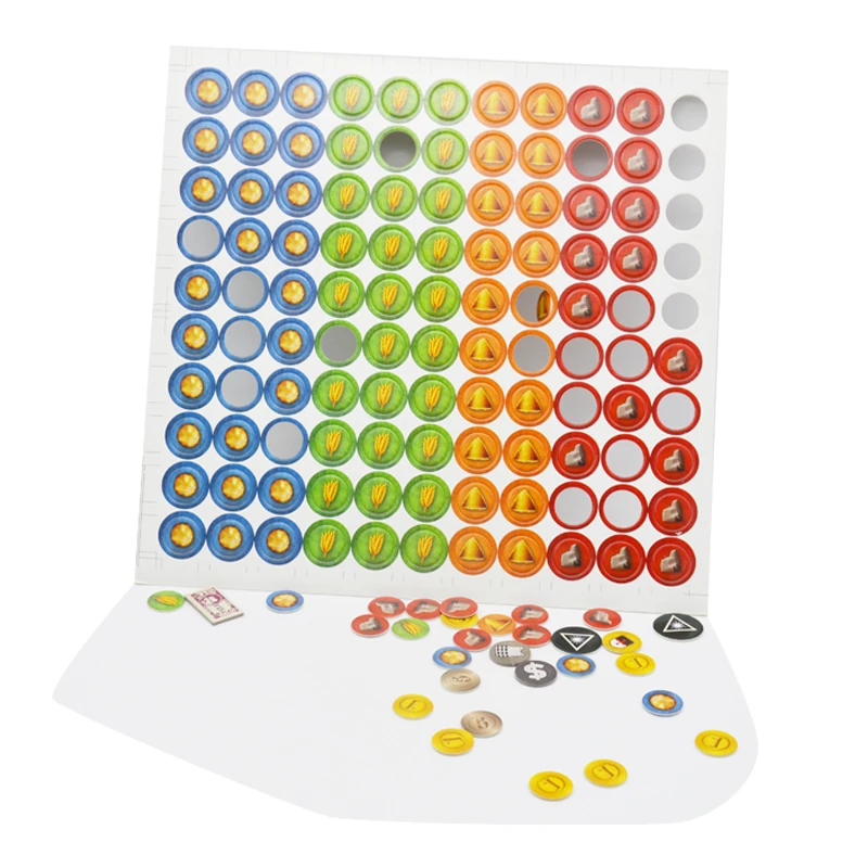 Custom Paper Material Cardboard Tokens For Board Game