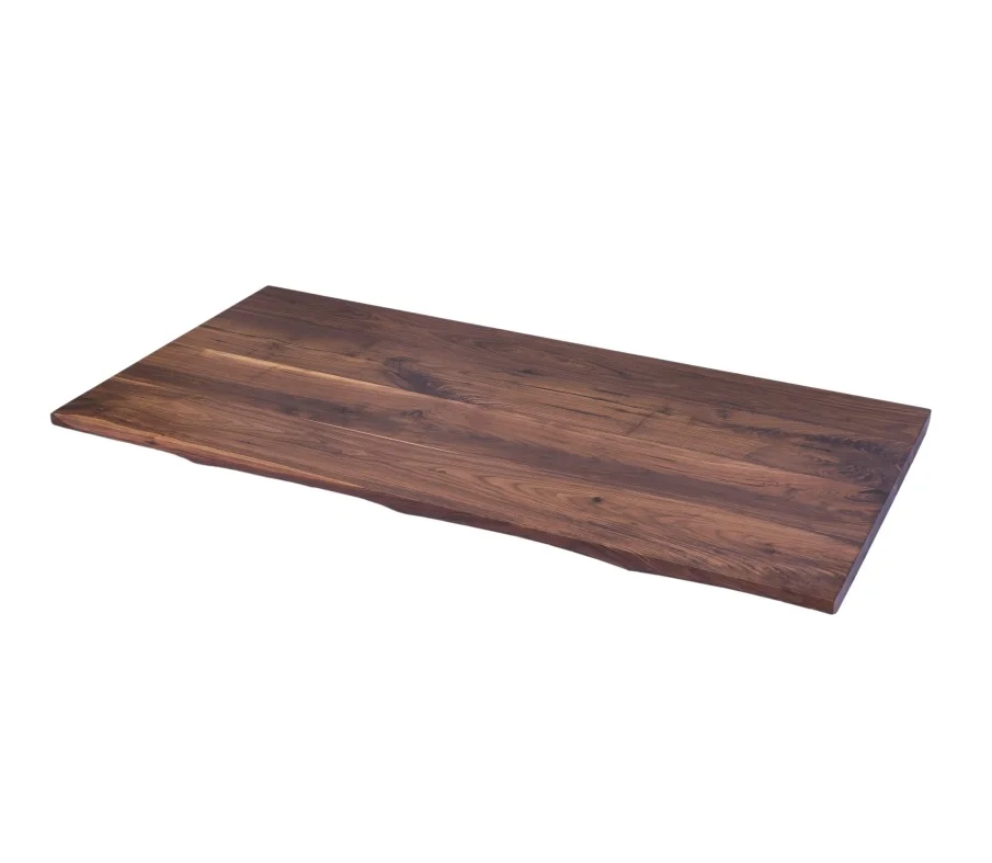 Black walnut solid wood edge glued table top Computer desk top Home office Office building