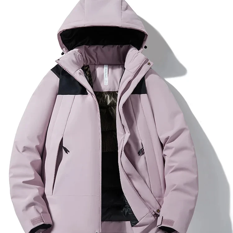 2024 new punching jacket with cotton all-in-one graphene polythermal warm windproof mountaineering clothing