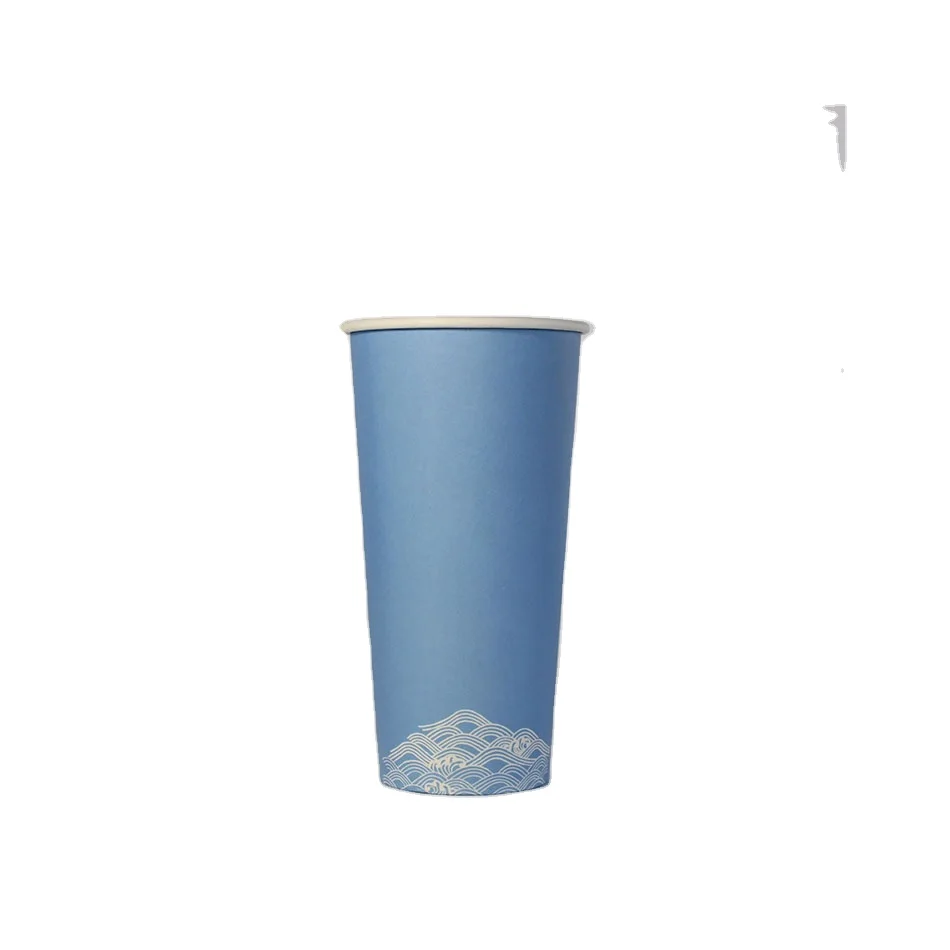 Mz Disposable Water Beverage Coffee To go Paper Cup Printed Single Wall PE Coated Paper Cups Custom Logo