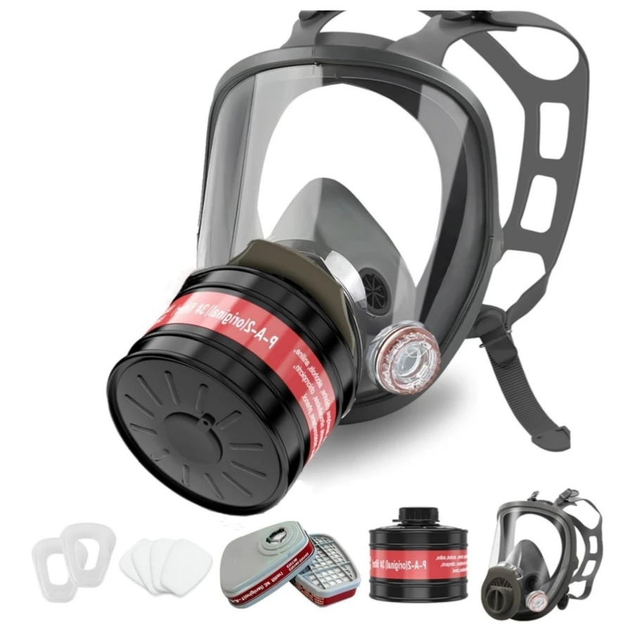 Respirator Mask With Filters Against Dust, Organic Vapor, Paint, Welding, Chemicals