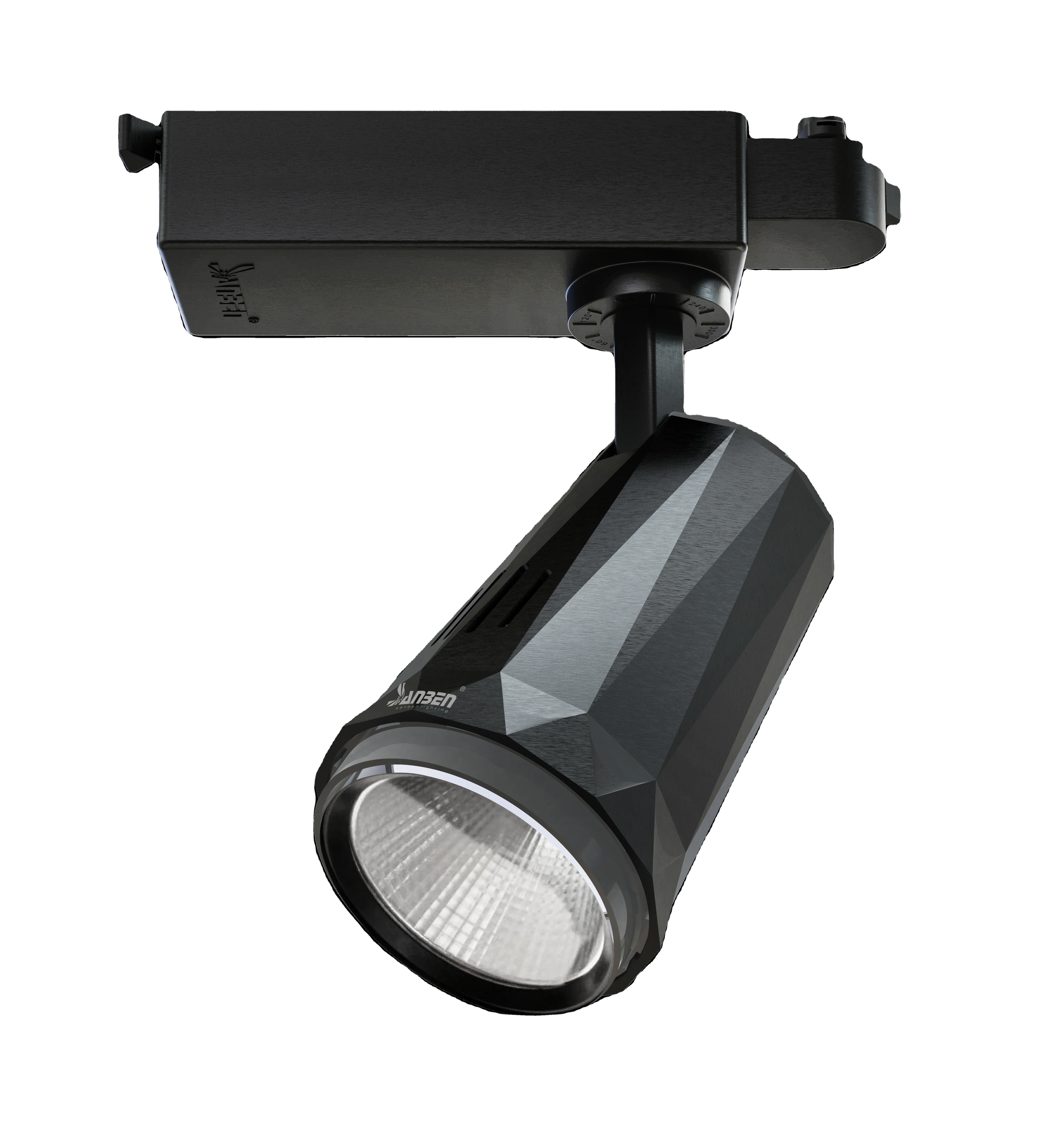 SANBEN Supermarket LED Track Spotlight 28W 36W 3650lm 90ra High Brightness Cob Lighting Energy Saving Spot Light Black White