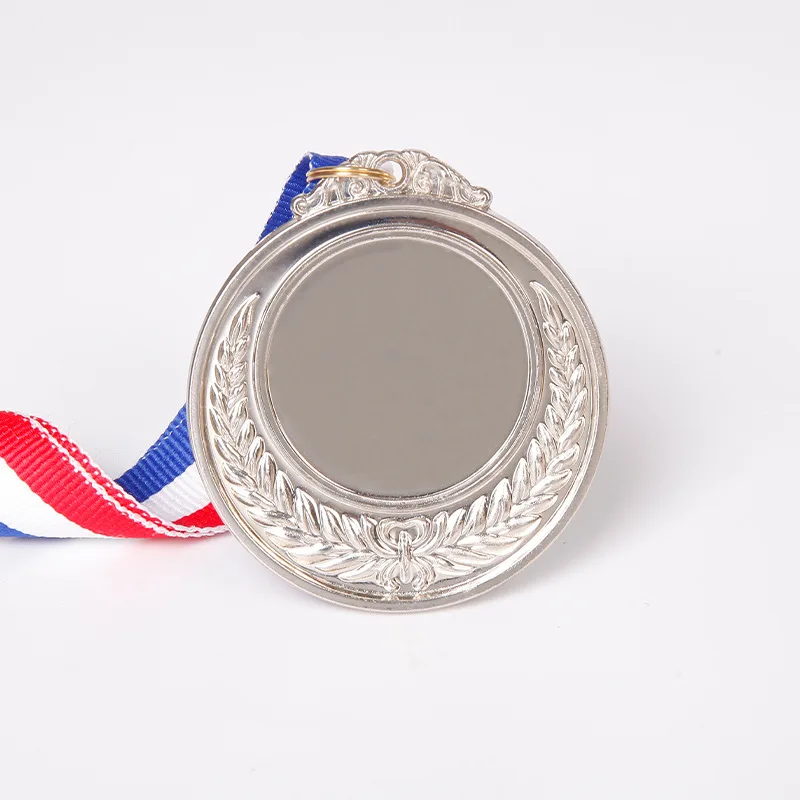 Fast Wholesale of Best-Selling Gold Silver Brass Plated Blank Sports Medals and Ribbon Medals