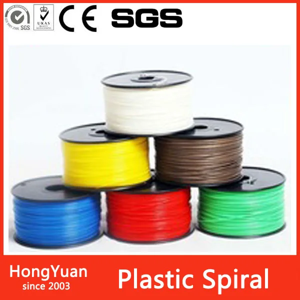 Wholese price Plastic Spiral Coil Comb Book Binding Ring Filament for book binding