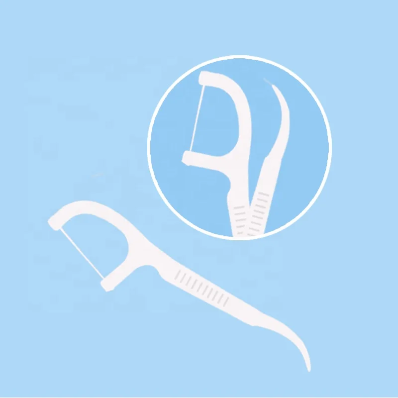 High Quality Dental Floss Pick in Stock 50PCS Blank Box for Oral Cleaning