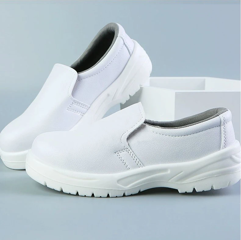 Cleanroom ESD Antistatic White Steel Toe Breathable Safety Shoe ESD Anti-static Shoes
