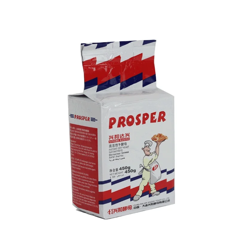 Поставщик дрожжей Dalian Xinghe Prosper бренд быстрорастворимые сухие дрожжи для выпечки хлеба