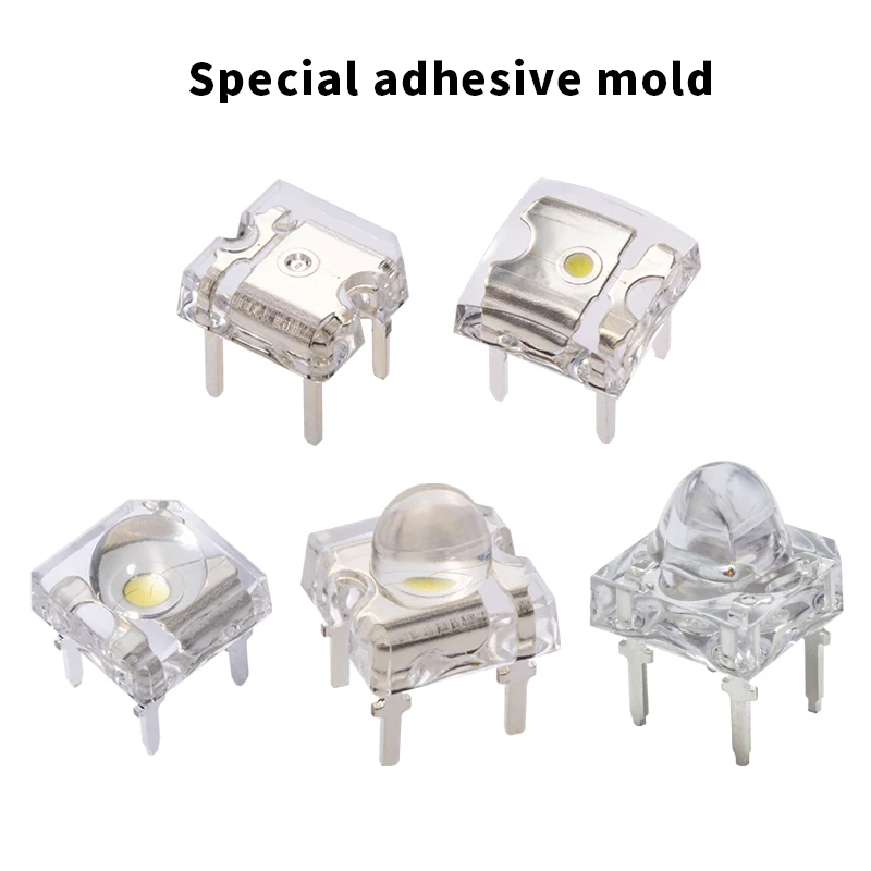 5mm 3mm Bullet flat round head Top Piranha LED F5 0.1W 0.2W 0.5W Red/Yellow light RGB Superflux  low light decay