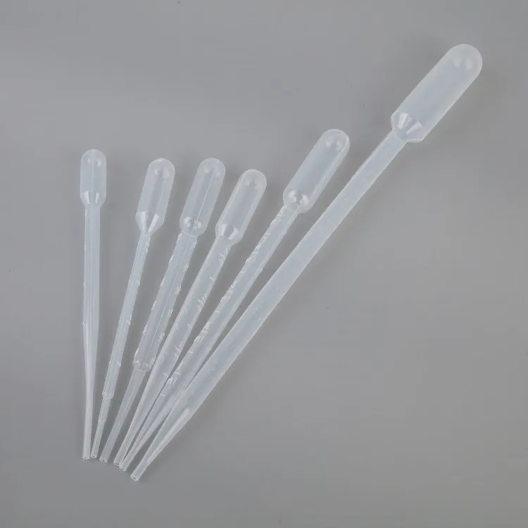 plastic pasture pipette 0.2ml 3ml 5ml pasteur pipette
