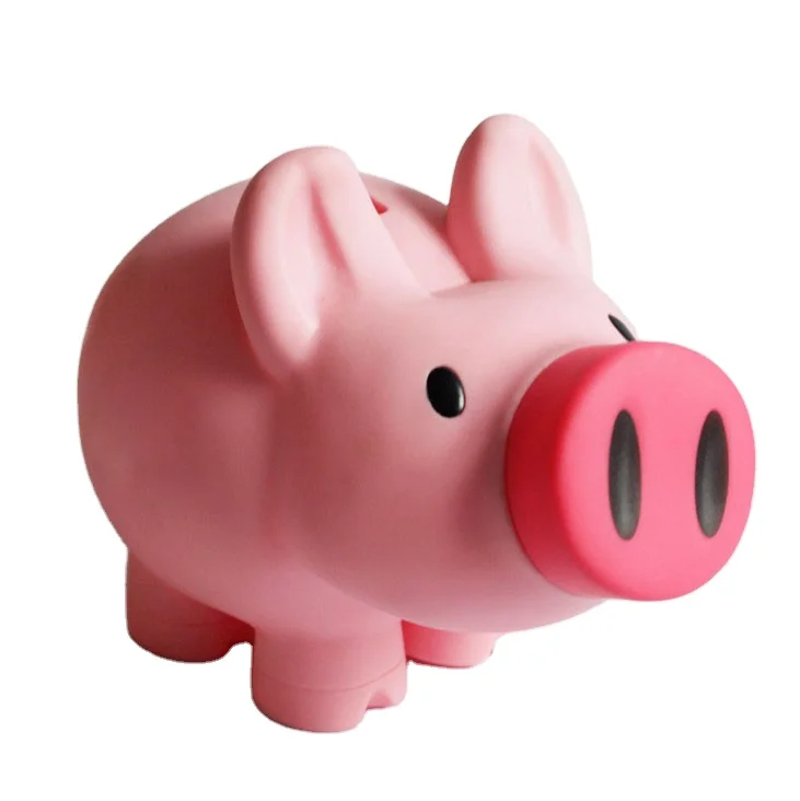 Custom Logo Promotional Give Away Gift Money Saving Coin Box PVC Piggy Bank for Kids