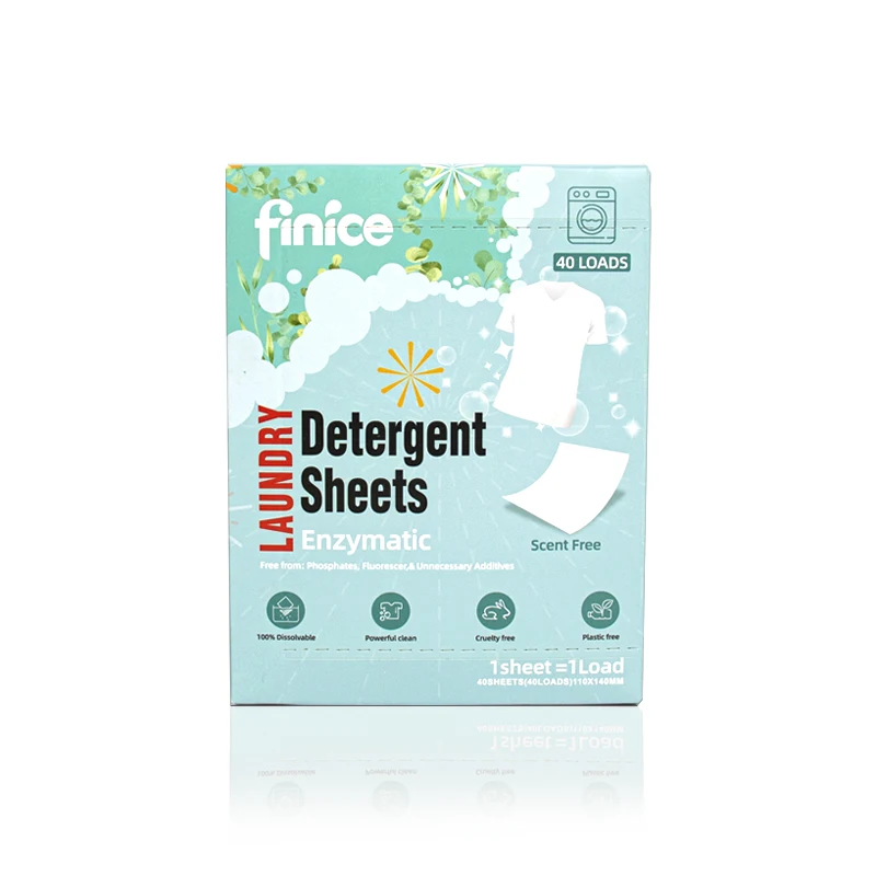 finice custom  laundry detergent sheets unscented laundry strips