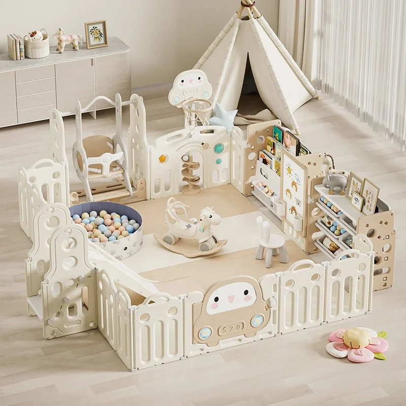 Hot Sale Custom Indoor Playyard Luxury Children Kids Portable Foldable Fence Plastic Baby Safety Playpen