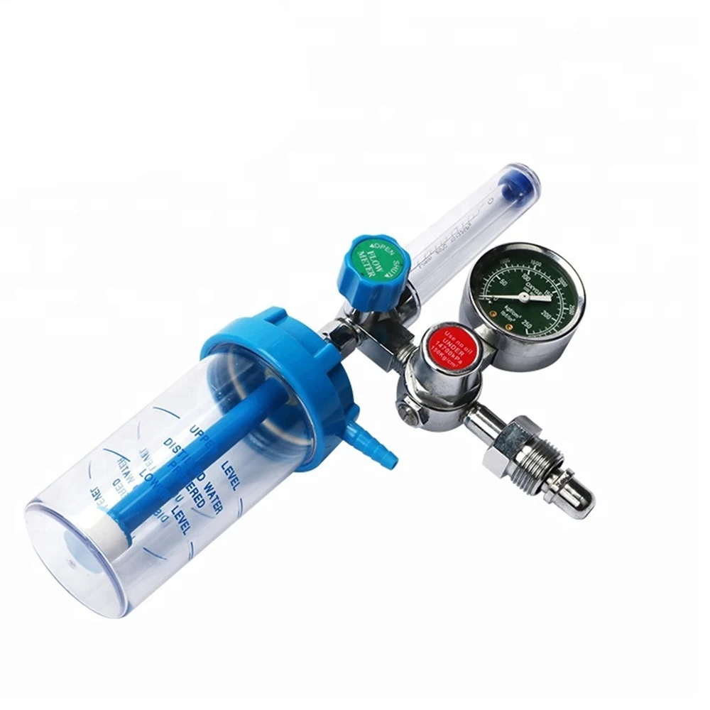 China Product Medical Oxygen Pressure Regulator Flow meter With Valve