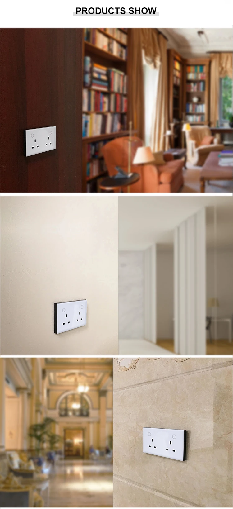 Smart Zigbee 3.0 USB Wall Socket Remote Control Wall Outlet 2 UK Plug With USB Touch Switch Woks With Google Alexa Voice